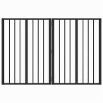 vidaXL собака для торцевая дверь 2 pcs черный 60 x 80 cm цинк ... сталь животное товары для домашних животных товары для домашних животных собака сопутствующие товары собачья конура * собака Ran черный оплата при получении не возможно 