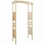 vidaXL сад арка натуральный 110 x 40 x 205 cm бамбук Home сад газонная трава сад уличный living уличный структура оплата при получении не возможно 