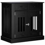 vidaXL �h�b�O�N���[�g�Ƌ� �u���b�N�I�[�N 80 x 47.5 x 80 cm �G���W�j�A�[�h�E�b�h����&�y�b�g�p�i �y�b�g�p�i ���p�i �h�b�O�n�E�X�u���b�N ����s��