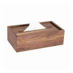 Latree ラトレ DENシリーズ 無垢のティッシュボックス 25×14cm ウォールナット 高級感 飛騨家具 株式会社HIDAKAGU