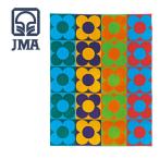 JMA タオルケット 綿100% ポルトガル製 150×200cm フロリス マルチカバー ひざ掛け 大判 おしゃれ ジャカード 洋風 輸入品