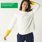 BENETTON ベネトン FIT天竺・長袖Tシャツ ヨガ スポーツ ジム ウェア スポーツウェア ジムウェア ヨガウェア 運動 レディース