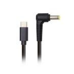 ヤングトップ USB Type-C ノートPC電源ケーブル 65W DC5.5mmタイプ1.5m 富士通/NEC/東芝向け USBCTODC5525-15M 代引不可