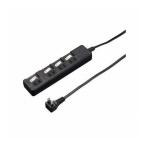 5個セット YAZAWA 雷ガード付4個口節電タップ3mブラックH8KS443BKX5 代引不可