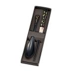 5本セット 箸・スプーン 桜 黒 箸 22.