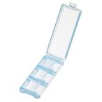 サンワサプライ SDカードケース 6枚収納・クリアブルー FC-MMC23SDCBL