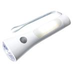 東芝 LEDランタン付懐中電灯 ホワイト 1 個 KFL-304L W 文房具 オフィス 用品