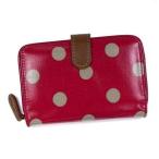 ショッピングキャスキッドソン キャスキッドソン CATH KIDSTON 二つ折り財布 小銭入 416078 FOLDED ZIP WALLET W/LEATHER OC CRANBERRY