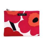 マリメッコ marimekko ポーチ バッグ 25379 KEIJU WHITE/RED RED