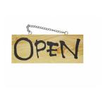 パステムマツザワ 木製サイン 横 小 No.3956 OPEN/CLOSE 310457