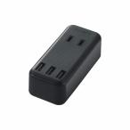 Yahoo! Yahoo!ショッピング(ヤフー ショッピング)エレコム USBタップ/USBメス×3/AC×2/直挿シ/ケーブル無/2.4A/ブラック MOT-U08-23BK 代引不可
