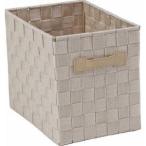 不二貿易 PPインナーバスケット タイプC 幅19×奥行26×高さ22cm アイボリー 75752