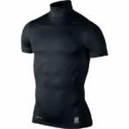 ナイキ nike 野球 プロ コンバット コアタートル3 s/s sha do タートルネック 半袖 アンダーシャツ 502937 ブラック 010