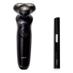 回転式ウォッシャブルシェーバー3枚刃&フェイスシェーバーセット リフィーリン 健康・理美容器具 GF-LS101 代引不可