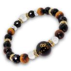 ID070 ハローキティ天然石ブレスレッド ブラック 代引不可