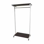 業務用 頑丈ハンガーラック 上下棚付き シングル 幅90cm 耐荷重55kg 頑丈 ハンガー 頑丈ハンガー OFS-01　ポイント10倍 代引不可