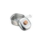 キャプテンスタッグ ステンレス角型ラーメンクッカー 1.3L UH-4202 ラーメン鍋 湯切り口付き 小型 コンパクト