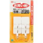 レック 粘着ツールフック 6個入 H-426 ポイント10倍
