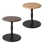 40 サルコ OAK-RW ウォールナット オーク カフェテーブル ろくろ足 幅400 代引不可