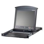ATEN 19インチLCD搭載8ポートカテゴリ5 IP-KVMドロワー ロングレール(3年保証) K ...