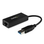 STARTECH.COM LTD USB31000S USB 3.0-Gigabit Ethernet LANアダプタ ブラック 10 100 1000Mbps NICネットワークアダプタ USB SuperSpeed オス -RJ45 代引不可