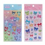 TWICE × サンリオ 透明シートシール グラデーション チェック TWICE LOVELYS サンリオキャラクターズ デコレーション シール シール交換 代引不可 メール便
