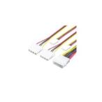 (まとめ)変換名人 4pin電源→4分岐(大2/小2) 4P-B2/S2〔×10セット〕 代引不可