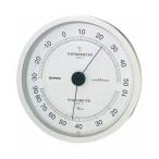 (まとめ)EMPEX 温度・湿度計 スーパーEX高品質 温度・湿度計 壁掛用 EX-2747 シャインシルバー〔×2セット〕 代引不可