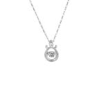 ダンシングストーンペンダント/ネックレス〔プラチナPt900・天然ダイヤモンド0.03ct〕FTW-2137_Pt 代引不可
