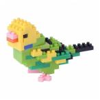 ナノブロック セキセイインコ グリーンオパーリン カワダ 玩具 おもちゃ