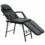 vidaXL переносной лицевой Esthe стул искусственная кожа 185x78x76cm черный ад s красота personal уход массаж * релаксация 