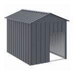 vidaXL собачья конура на крыше установлен антрацит 117x153x123 cm цинк металлизированный сталь животное товары для домашних животных товары для домашних животных собака сопутствующие товары собака house оплата при получении не возможно 
