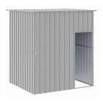 vidaXL собачья конура на крыше установлен светло-серый 165x153x181 cm цинк металлизированный сталь животное товары для домашних животных товары для домашних животных собака сопутствующие товары собака house оплата при получении не возможно 
