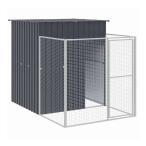 vidaXL собачья конура Ran имеется антрацит цвет 165x251x181 cm цинк металлизированный сталь производства животное товары для домашних животных товары для домашних животных собака сопутствующие товары собака house оплата при получении не возможно 