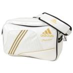 adidas(アディダス) do299 adidas professional エナメルショルダーm2 z53771 ホワイト×メタリックゴールド
