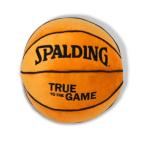 SPALDING スポルディング 丸型ボールクッション バスケットボール クッション 12-001BL