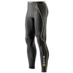 デサント SKINS（スキンズ） J60052001D A200 メンズ ロングタイツ ブラック／イエロー ブラック×イエロー L