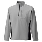 PUROMONTE（プロモンテ） アウトドア トリプルドライカラット ライトウェイト 長袖ジップシャツ MEN’S グレー×ネイビー L