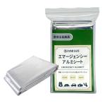 エマージェンシーアルミブランケット シルバー 単品 防災グッズ 保温性 耐久性 視認性 アルミブランケット 防災士 EVERSAFE（直送品）