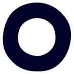 パイオニア 文字シールワッペン 英字 紺 「O」 E85-85015 1セット(3袋)（直送品）