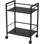 YAMAZEN перфорирование Wagon тумбочка на колесах файл Wagon 2 уровень с роликами . черный LSDT-2(BK) 1 шт. ( прямая поставка товар )