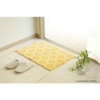 大一商事　バスマット　エリプス　幅450×650mm　イエロー　（直送品）