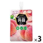 たらみ　おいしい蒟蒻ゼリーピーチ味　150g　1セット（3個）