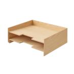  Muji Ryohin из дерева документы регулировка tray A4 2 уровень примерно ширина 32× глубина 24× высота 10.5cm хорошая вещь план 