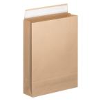 「現場のチカラ」 スーパーバッグ 宅配袋（紙製） フィルム貼り 茶 中サイズ 封かんシール付 1パック（10枚入）  オリジナル