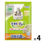  кошка песок teo туалет дезодорация * антибактериальный Sand 4L 4 пакет Uni * очарование ( Itioshi )