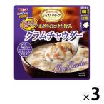 レンジでおいしい！ごちそうスープ クラムチャウダー 150g 3袋 清水食品 レンチン