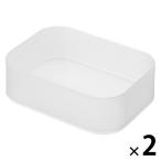  Muji Ryohin воспроизведение поли Pro pi Len ввод ящик для косметики 1|4 ширина половина примерно 150×110×45mm 1 комплект (1 шт ×2) хорошая вещь план 