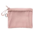  Muji Ryohin полиэстер двойной застежка-молния кейс розовый S примерно 10×13.5cm хорошая вещь план 