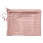  Muji Ryohin полиэстер двойной застежка-молния кейс розовый M примерно 13.5×19cm хорошая вещь план 